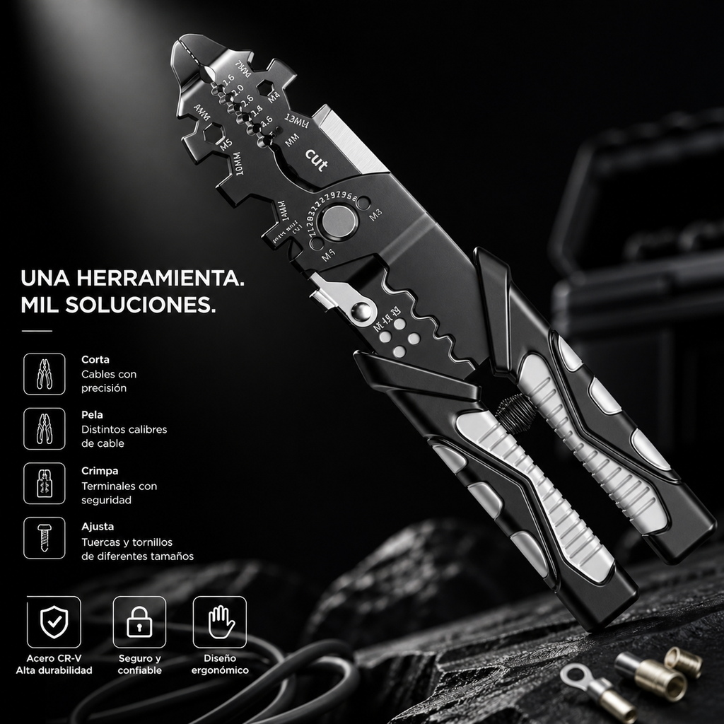 Alicate multifuncional profesional 10 en 1