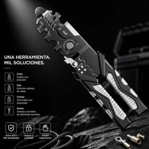 Alicate multifuncional profesional 10 en 1