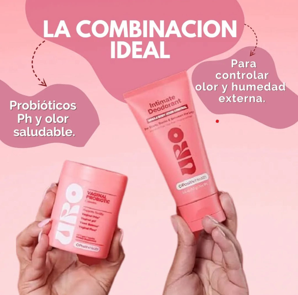 URO PROBIOTICOS + DESODORANTE INTIMO URO