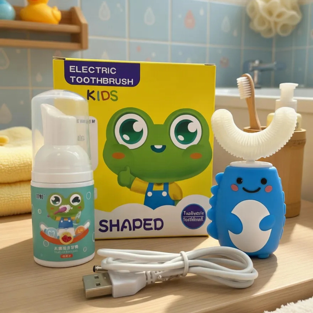 CEPILLO DE DIENTES CON PASTA PARA NIÑOS