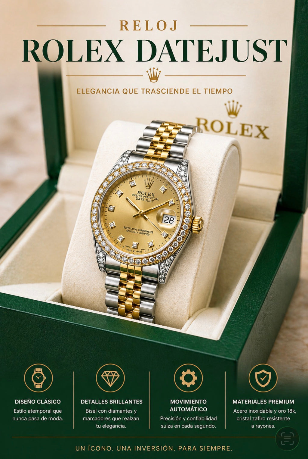 Combo Reloj + Perfume 212 VIP ROSE