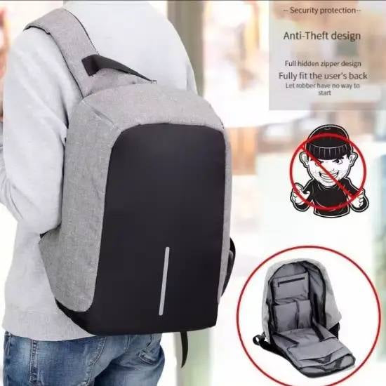 Bolso Mochila Antirrobo Conector Usb