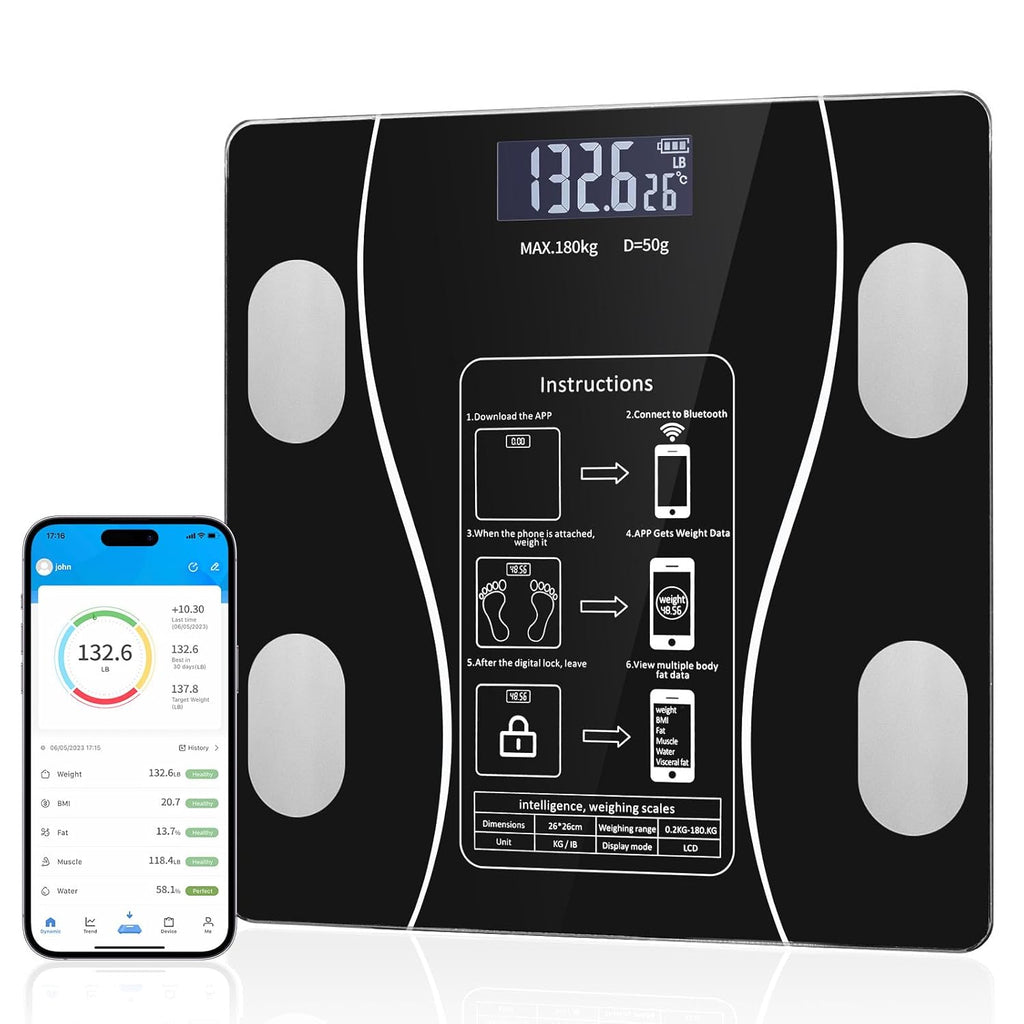 Balanza Bascula Digital Con Bluetooth